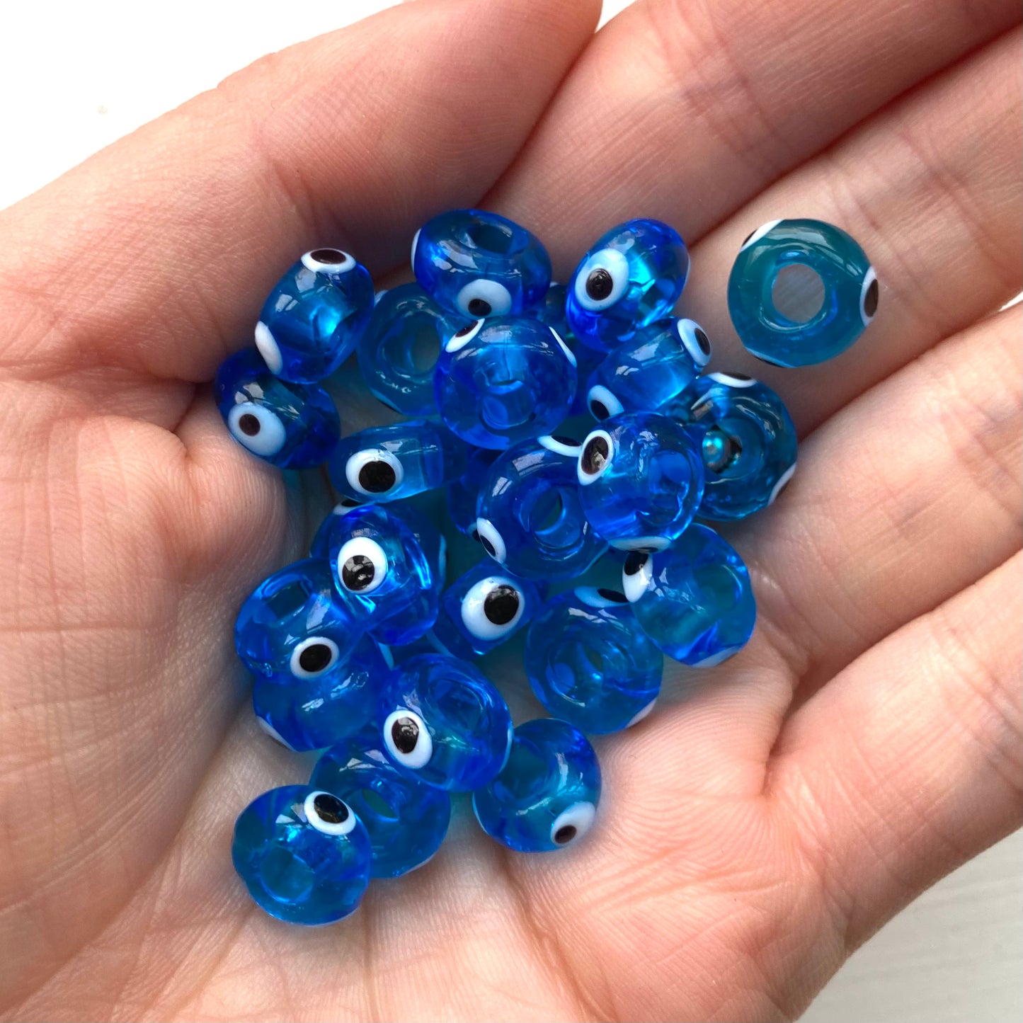 Nazar Glass Wrap Hoops