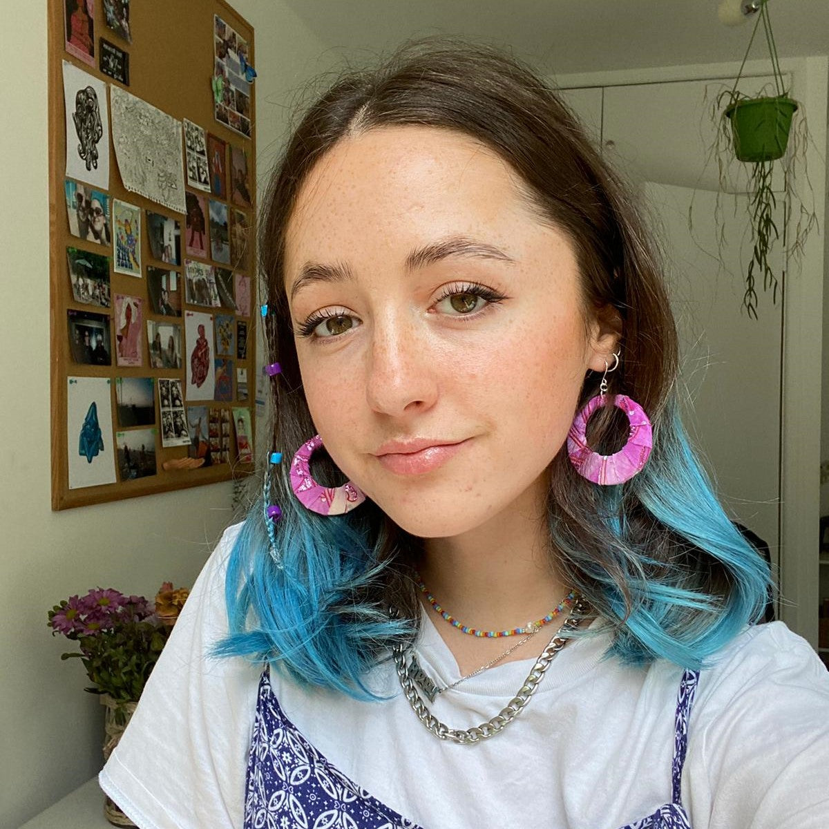 Lilac Swirls Fabric Hoops