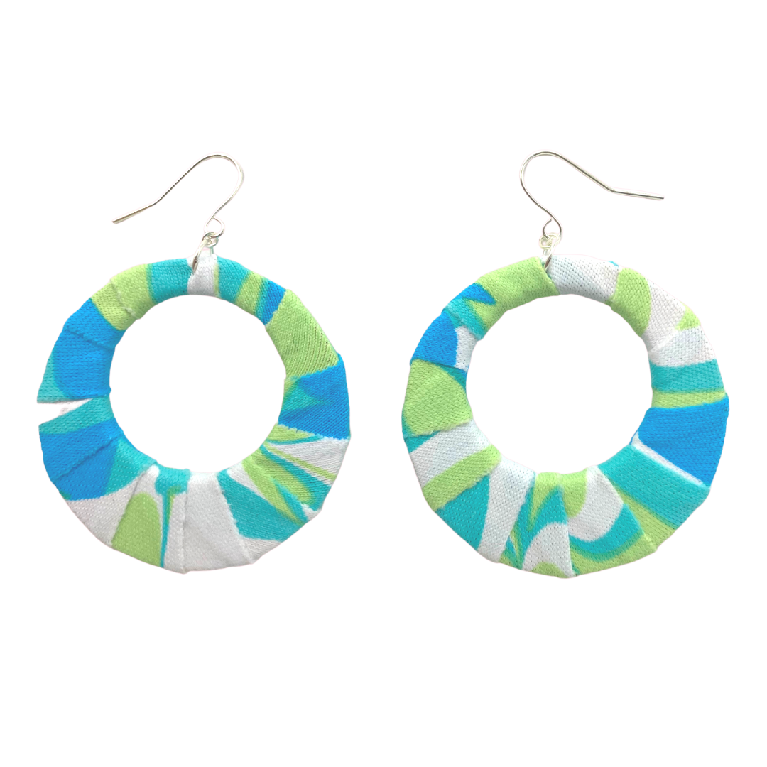 Blue Lagoon Fabric Hoops