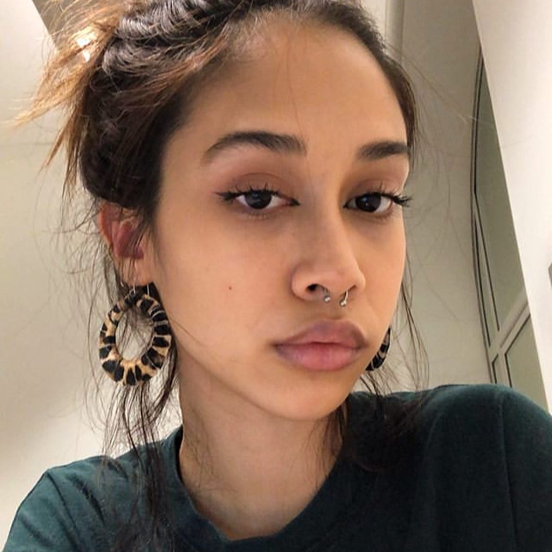 Leopard Velvet Fabric Hoops