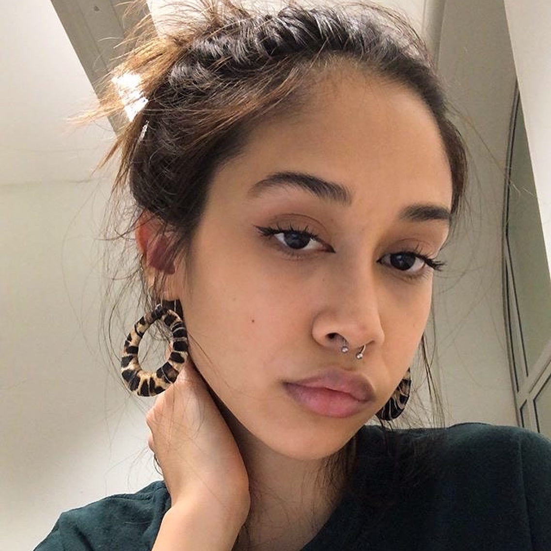 Leopard Velvet Fabric Hoops