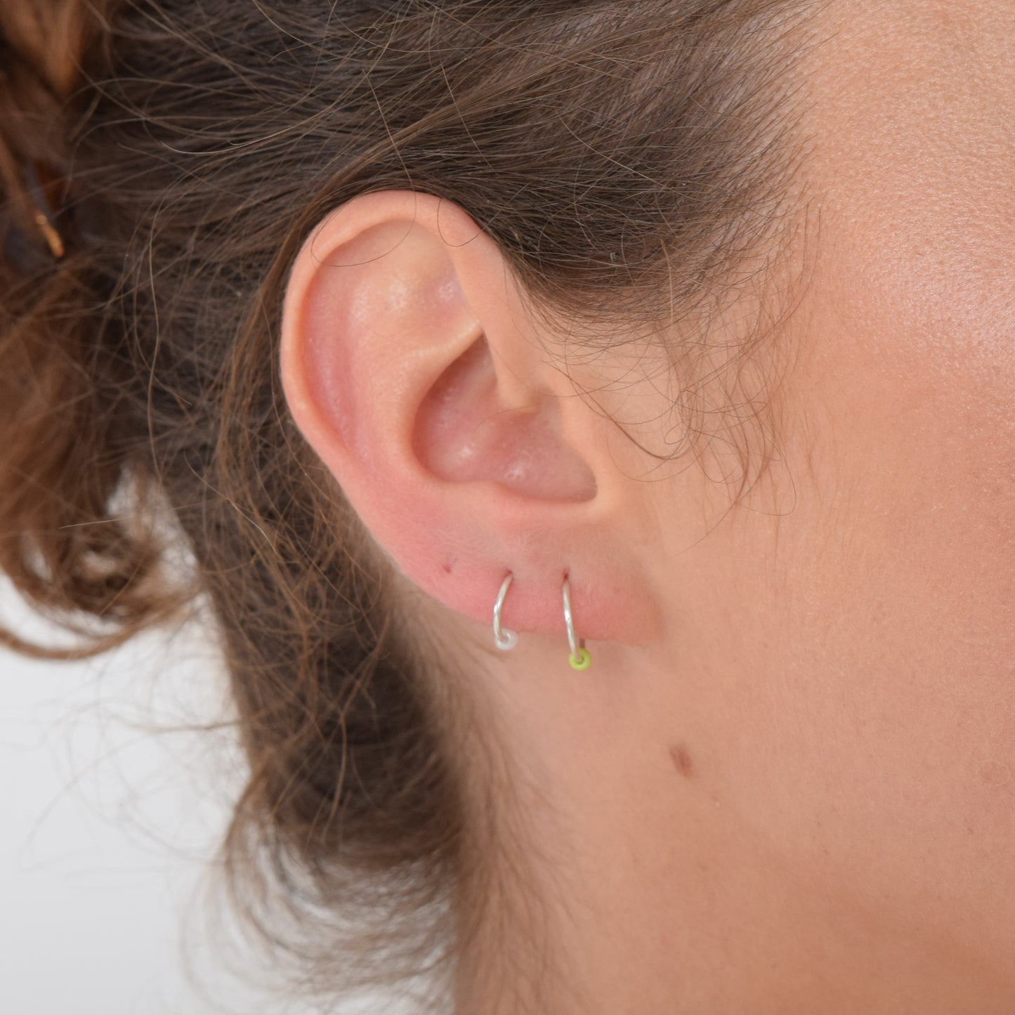 Tiny Bead Hoops