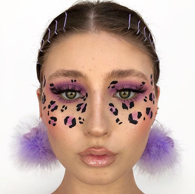Lilac Marabou Hoops