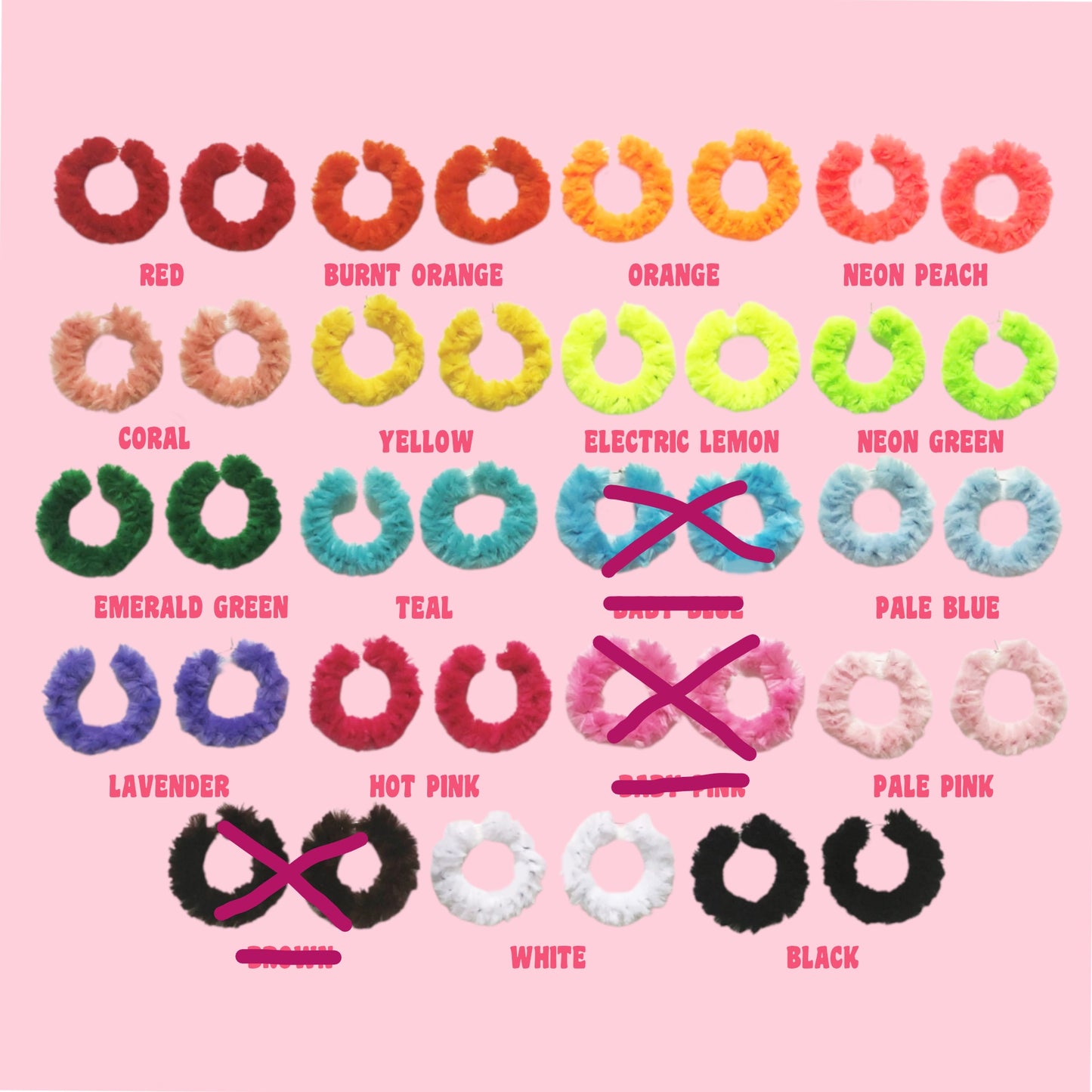 Fluffy Rings - 3 for £5