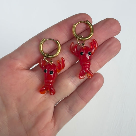 Pre-Order Lobster Hoop Earrings