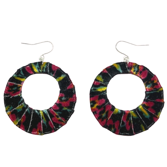 Pansy Velvet Fabric Hoops