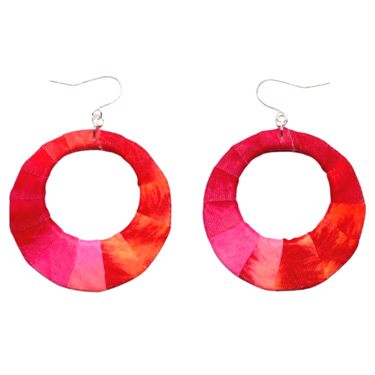 Neon Tiger Fabric Hoops