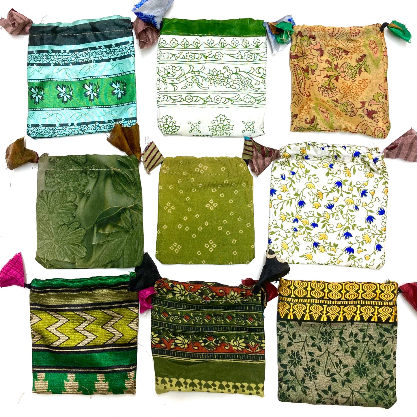 Upcycled Sari Gift Pouches