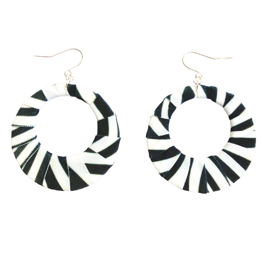 Black Illude Fabric Hoops