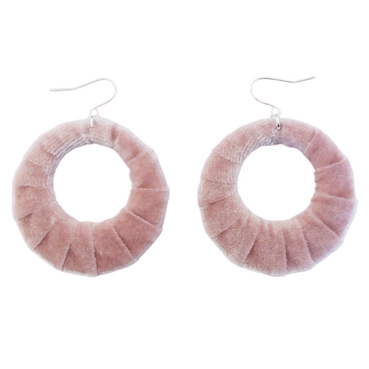 Rose Crush Velvet Fabric Hoops