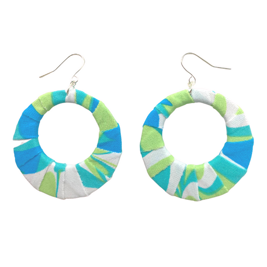 Blue Lagoon Fabric Hoops