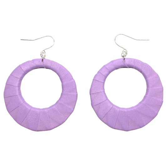 Lilac Fabric Hoops