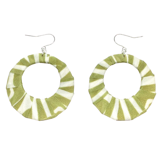 Green Illude Fabric Hoops