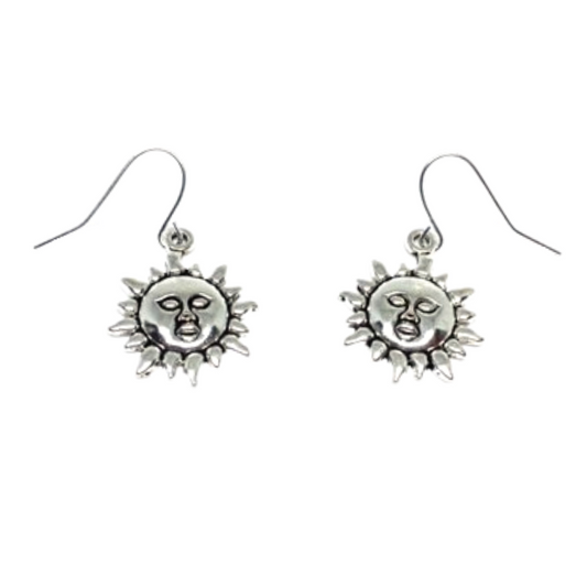 Sun Pendant Earrings