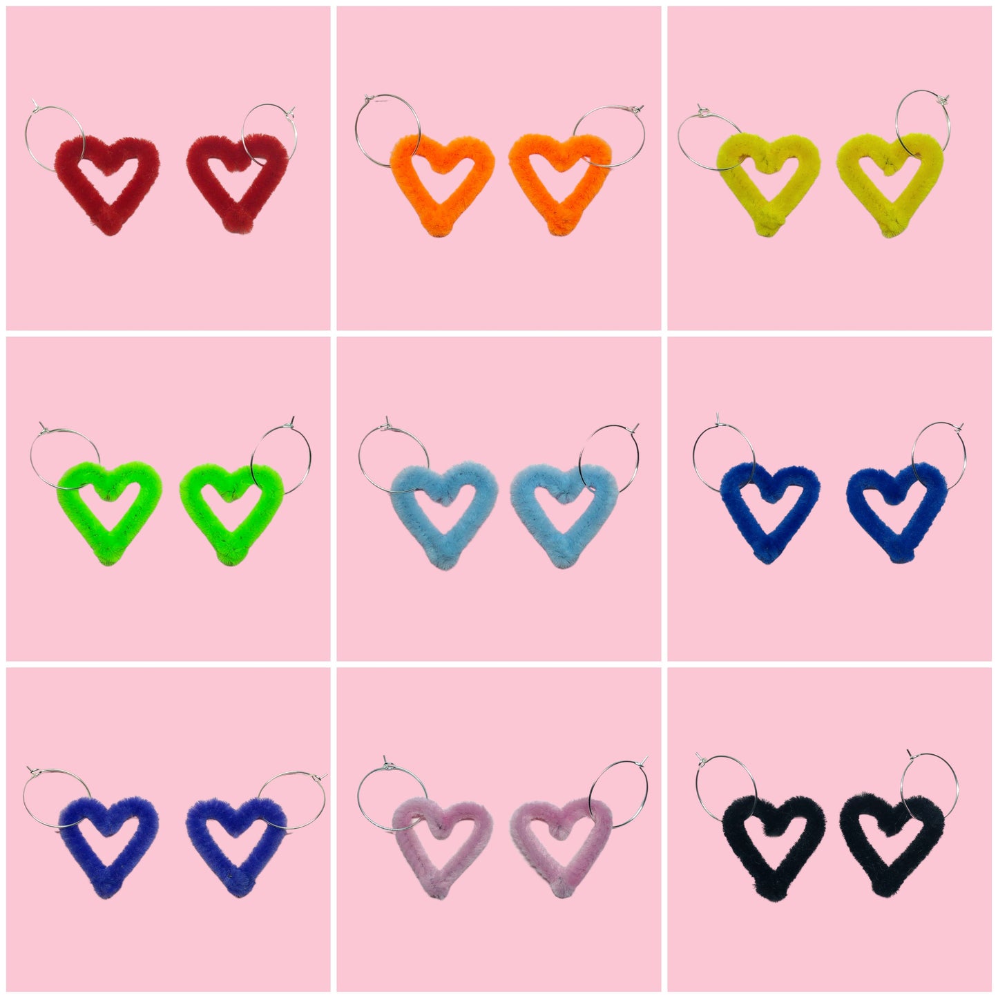 Baby Fluffy Hearts (More Colours Available)
