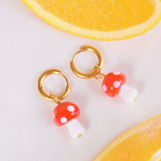 Red Shroom Hoops