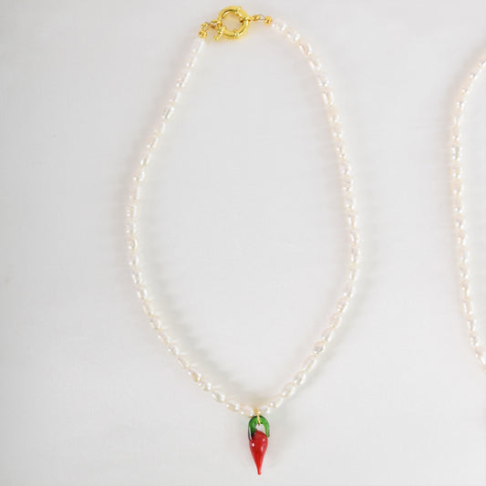 Spicy Pearl Necklace
