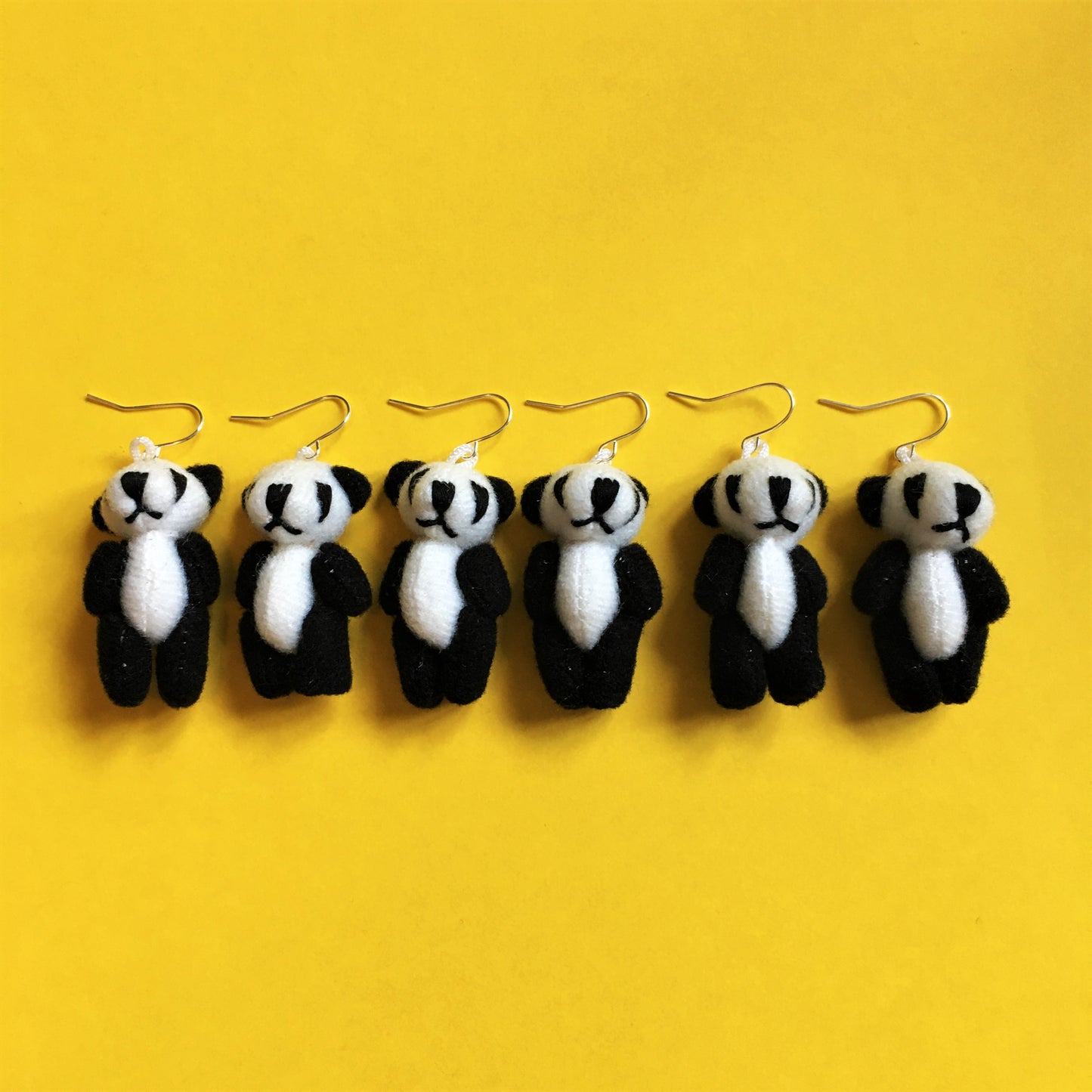 Panda Teddy Bear Earrings