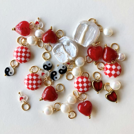 Lamp Blown Glass Charms (39 options) - Golden